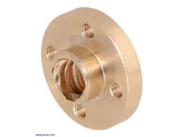 תמונה של מוצר אום לבורג הנעה 8mm, תנועה של 8 מ"מ לסיבוב - הברגה M3