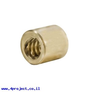 אום לבורג הנעה 8mm, תנועה של 8 מ"מ לסיבוב - קוטר 1/2" (ServoCity)