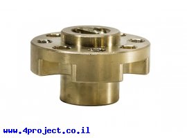 תמונה של מוצר אום לבורג הנעה 8mm, תנועה של 8 מ"מ לסיבוב - תבנית חורים 0.770" (ServoCity)