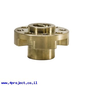 אום לבורג הנעה 8mm, תנועה של 8 מ"מ לסיבוב - תבנית חורים 0.770" (ServoCity)