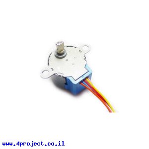 מנוע צעד 64 צעדים עם תמסורת 1:64, 5V/100mA