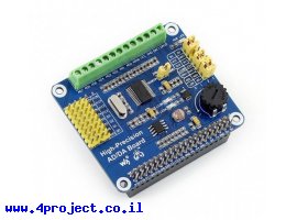 תמונה של מוצר תוסף ל-Raspberry PI עם ממירי ADC/DAC