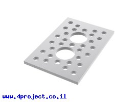 תמונה של מוצר לוח שטוח 1.50" על 2.25" - 2 חורים