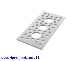 תמונה של מוצר לוח שטוח 1.50" על 3.00" - 3 חורים