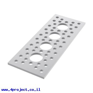 לוח שטוח 1.50" על 3.75" - 4 חורים