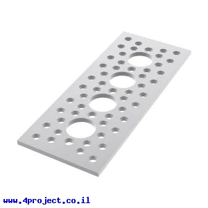 לוח שטוח 1.50" על 3.75" - 4 חורים