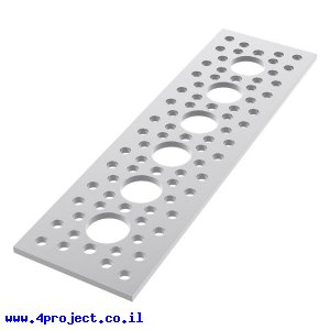 לוח שטוח 1.50" על 5.25" - 6 חורים