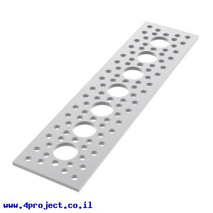 לוח שטוח 1.50" על 6.00" - 7 חורים