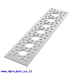 לוח שטוח 1.50" על 6.00" - 7 חורים