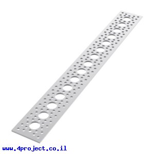 לוח שטוח 1.50" על 12.0" - 15 חורים