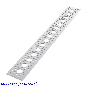 לוח שטוח 1.50" על 12.0" - 15 חורים