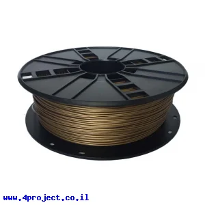 פלסטיק למדפסת תלת-מימד - מתכת - זהב 1.75mm