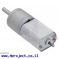 מנוע עם ציר אחורי 20Dx46L מהירות 60rpm @ 6V