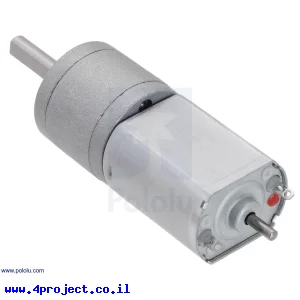 מנוע עם ציר אחורי 20Dx44L מהירות 150rpm @ 6V
