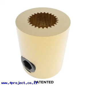 מצמד קשיח למנוע סרוו ציר 3F - ציר 1/4" (6.35 מ"מ) - דגם קודם