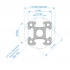 פרופיל X-Rail - אורך 24.0" (609.6 מ"מ) - גרסה קודמת