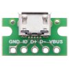 כרטיסון עם מחבר USB MicroB נקבה - Pololu