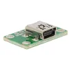 כרטיסון עם מחבר USB MiniB נקבה - Pololu