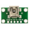 כרטיסון עם מחבר USB MiniB נקבה - Pololu