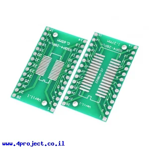 כרטיסון מתאם SOP28/SSOP28 0.65/1.27mm