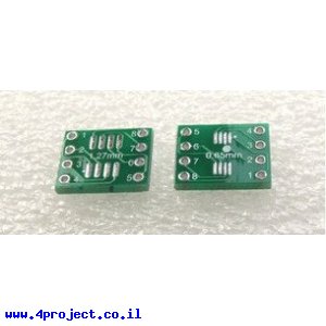כרטיסון מתאם SOP8/SOIC8 0.65/1.27mm