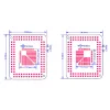 כרטיסון מתאם TQFP32-100/FQFP32-100 0.5/0.8mm