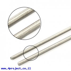 מוט הברגה M4  - אורך 192 מ"מ