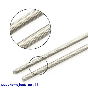 מוט הברגה M4  - אורך 192 מ"מ