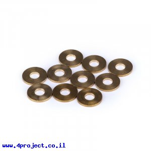 דיסקית פליז 10x4x1 מ"מ - חבילה של 10 יחידות