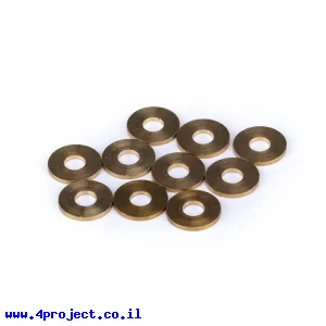 דיסקית פליז 10x4x1 מ"מ - חבילה של 10 יחידות
