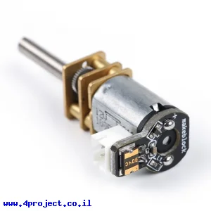 מנוע מיקרו 390rpm @ 12V עם מחבר JST-PH