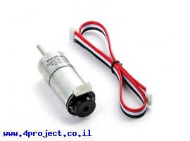 תמונה של מוצר מנוע 25D מהירות 185rpm @ 9V עם מקודד אופטי