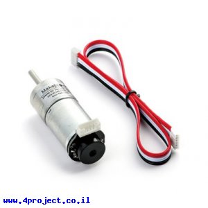מנוע 25D מהירות 185rpm @ 9V עם מקודד אופטי