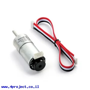 מנוע 25D מהירות 86rpm @ 9V עם מקודד אופטי