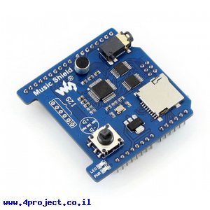 מגן Arduino - נגן/מקליט מוזיקה