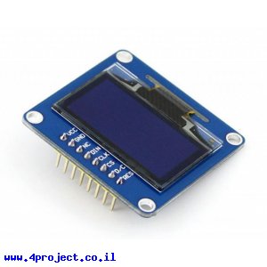 מסך OLED בגודל 1.3" צבע אחד - חיבור אנכי