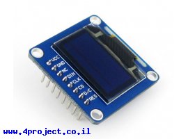 תמונה של מוצר מסך OLED בגודל 0.96" שני צבעים - חיבור אנכי