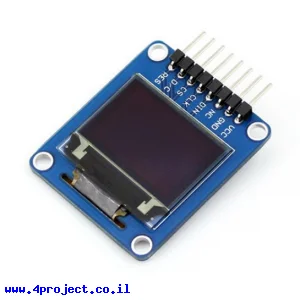 מסך OLED RGB בגודל 0.95" - חיבור אופקי