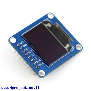 מסך OLED RGB בגודל 0.95" - חיבור אנכי