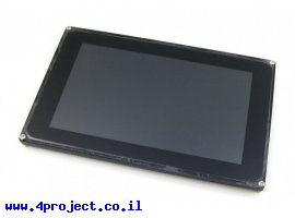 תמונה של מוצר מסך מגע קיבולי LCD 7" 1024x600, מסגרת, ממשק RGB/LVDS