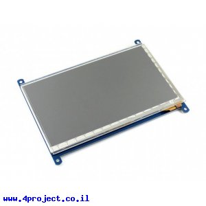 מסך מגע קיבולי LCD 7" 1024x600, ממשק RGB