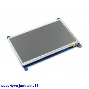 מסך מגע קיבולי LCD 7" 800x480, ממשק RGB