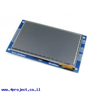 מסך מגע קיבולי LCD 7" 800x480, ממשק 8080