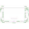 מסך מגע קיבולי LCD 7" 800x480, ממשק 8080