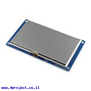 מסך מגע LCD 7" 800x480, ממשק RGB, ממשק מגע אנלוגי