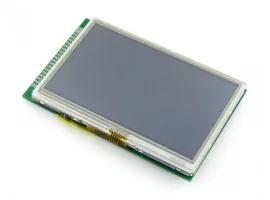 תמונה של מוצר מסך מגע LCD 4.3" 480x272, ממשק RGB, ממשק מגע אנלוגי
