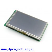 מסך מגע LCD 4.3" 480x272, ממשק RGB, ממשק מגע SPI