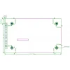 מסך מגע LCD 4.3" 480x272, ממשק RGB, ממשק מגע SPI