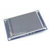 מסך מגע LCD 3.2" 320x240, ממשק 16bit, ממשק מגע SPI