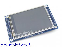 תמונה של מוצר מסך מגע LCD 3.2" 320x240, ממשק 16bit, ממשק מגע SPI